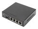 DIGITUS Switch  4Port Gigabit 1SFP Uplinks schwarz