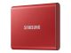 SAMSUNG SSD PORTABLE T7 1TB metallic red