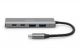 DIGITUS 4-Port-USB-Hub 2xA 2xC     silber Gen2 15cm Kabel