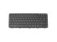HP Tastatur DE (deutsch) schwarz/schwarz matt für HP ProBook 650 G1