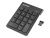 MANHATTAN Numeric Wireless Keypad, USB, Wireless, 18 Full-Size Keys, Black